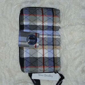 Vera Bradley Cotton Turn Lock Wallet w/RFID Protection